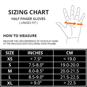 HALF FINGER GLOVES (1-PAIR) - TBMSports